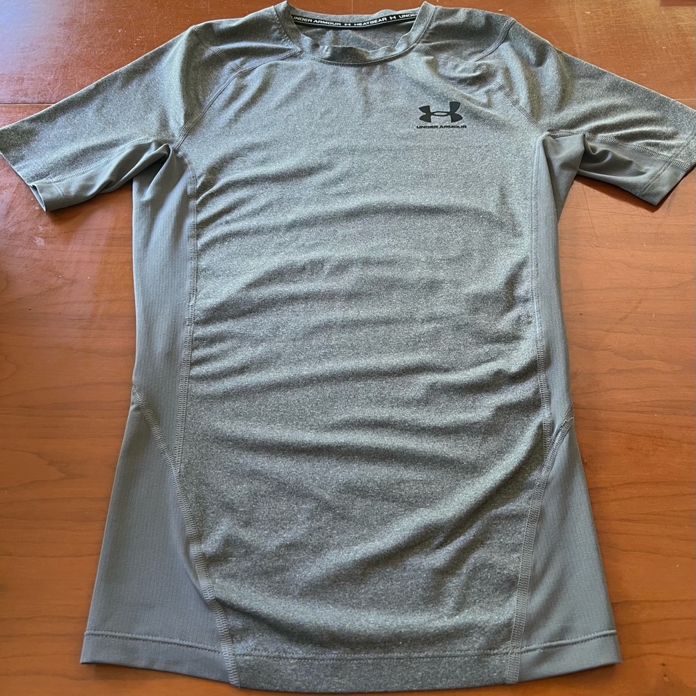 Under Armour Youth Gray HeatGear Shirt